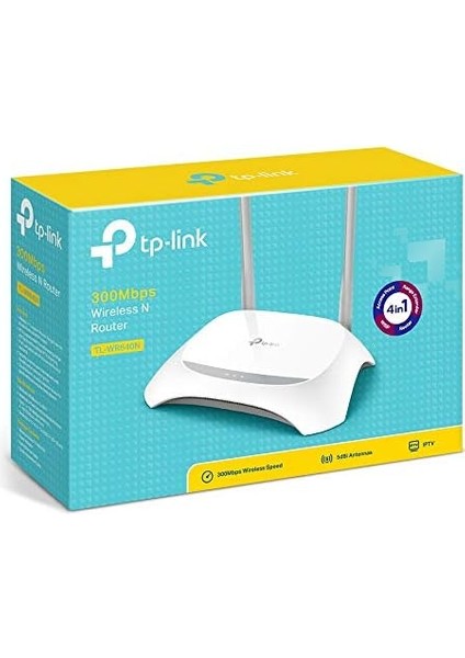 TL-WR840N, 300MBPS, Ebeveyn Denetimleri, All-In-One( Router, Access Point, Range Extender, Wısp) Modları, Mobil Uygulama ile Kolay Kurulum, Kablosuz N Router