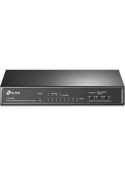 TL-SF1008P, 8-Port 10/100MBPS Desktop Switch With 4-Port Poe+
