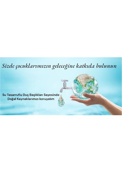10 Fonksiyonlu Su Tasarruflu Duş Başlığı 10 Adet Yedek Filtreli Kireç Önleyici ve Yüksek Basınçlı