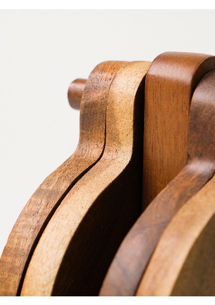 Tenra 4'lü Akasya Bardak Altlığı fırsatları