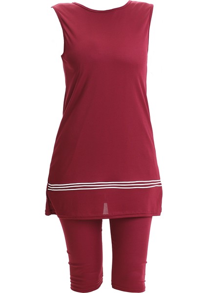 Kısa Kol Havuz Mayo 2501-03 Bordo fırsatları