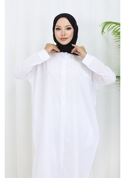 Reglan Kol Tunik 4066-02 Beyaz modelleri