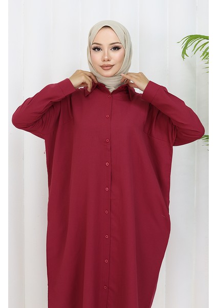 Reglan Kol Tunik 4066-13 Bordo modelleri