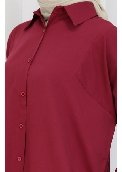 Reglan Kol Tunik 4066-13 Bordo fırsatları