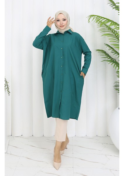 Reglan Kol Tunik 4066-05 Zümrüt Yeşili fiyatları