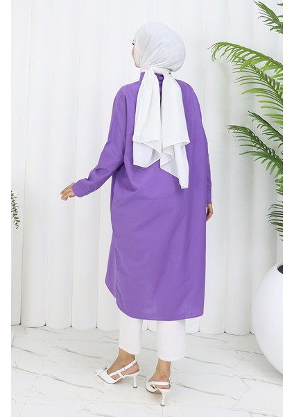 Reglan Kol Tunik 4066-11 Lila indirimleri