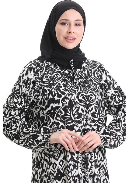 Viskon Kare Yaka Elbise 994585C-01 Siyah fırsatları