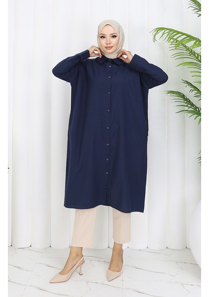 Reglan Kol Tunik 4066-07 Lacivert