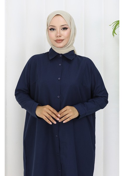 Reglan Kol Tunik 4066-07 Lacivert modelleri