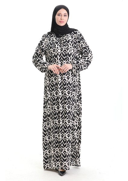 Viskon Kare Yaka Elbise 994585A-01 Siyah modelleri