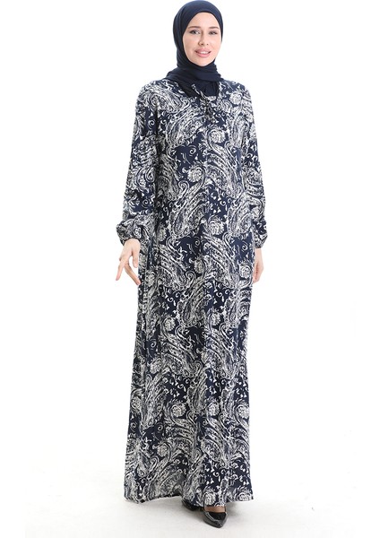 Viskon Kare Yaka Elbise 994585E-01 Lacivert fiyatları