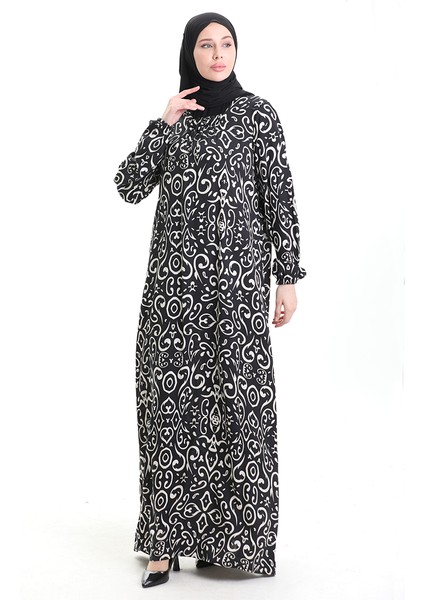 Viskon Kare Yaka Elbise 994585B-01 Siyah fiyatları