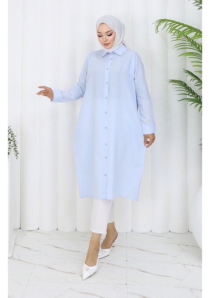 Reglan Kol Tunik 4066-04 Bebe Mavisi