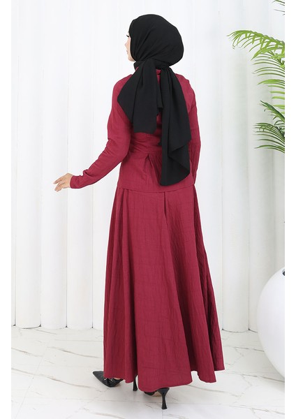 Gömlek Etek Ikili Takım 11309-04 Bordo