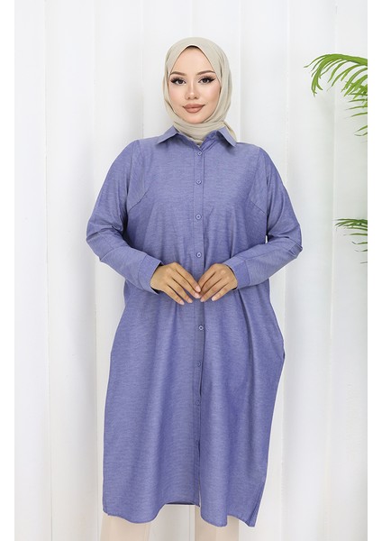 Reglan Kol Tunik 4066-14 Kot Mavi