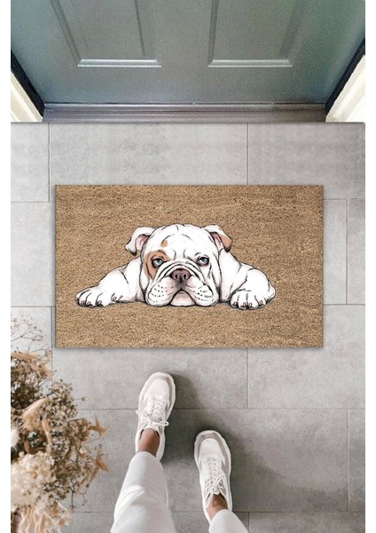 3D Baskı Özel Tasarım Bej Köpek Dış Mekan Paspas