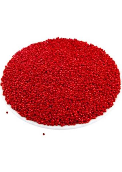 Mat Güzel Kırmızı (11/0) 2 mm Kum Boncuğu 100 gr