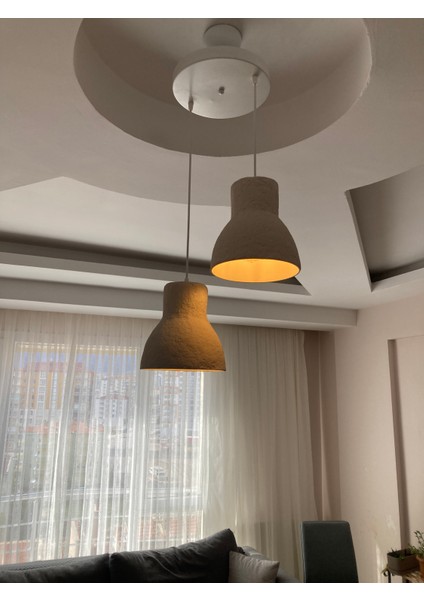 Retro Beton Sarkıt Avize