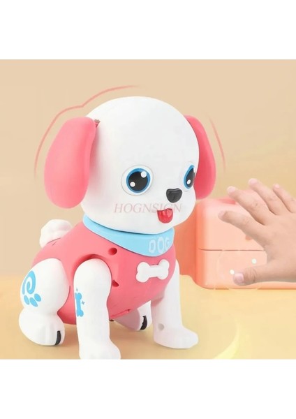 Robot Köpek Hareketli Müzikli Işıklı Emeklemeye Yardımcı Bebek Oyuncak (Tek Adet Fiyatıdır.)