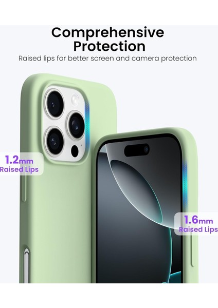 IPhone 16 Pro Kadife Iç Dokulu Silikon Kılıf