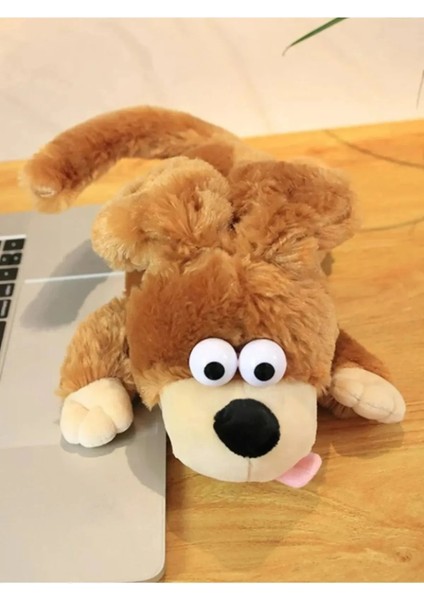 Roffle Roly Kahkaha ile Yuvarlanan Pilli Sesli Hareketli Interaktif Gülen Köpek - 30 cm