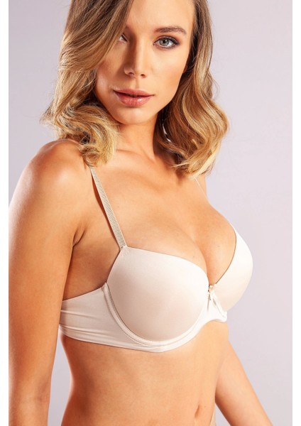 Golshan Guyana Balconette Foam Cup Push Up,ten Renk Konforlu ve Şık Sütyen