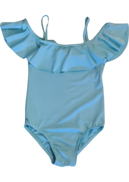 Çağrı Mayo Askılı Mavi Kız Çocuk Mayo