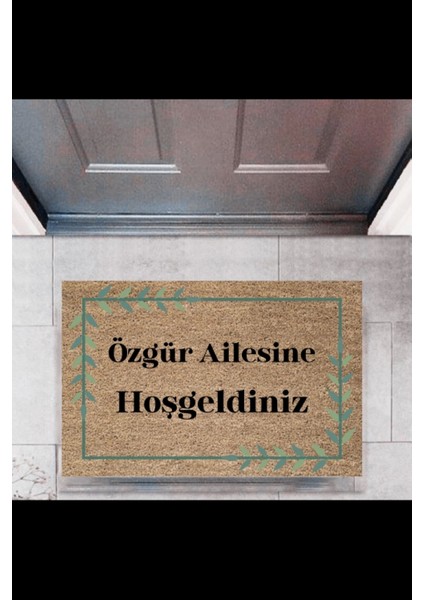 Kapı Önü Paspası Dekoratif Dijital Baskı Kişiye Özel P-2313