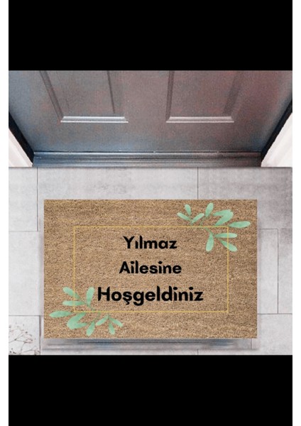 Kapı Önü Paspası Dekoratif Dijital Baskı Kişiye Özel P-2316