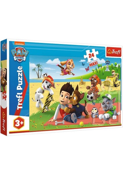 PUZZLE-14346 Paw Patrol 24 Parça Maxi Çocuk Puzzle -Vardem.glpzr