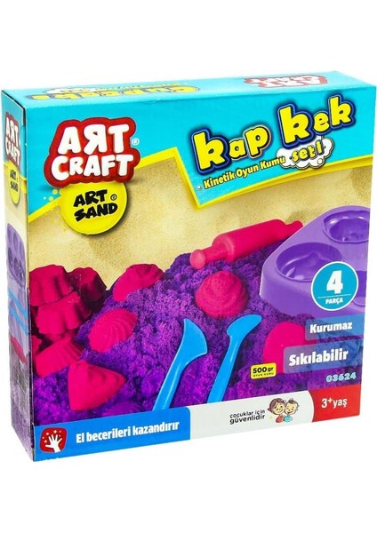 Dede Art Craft Kap Kek Kinetik Kum Seti 500GR.GLPZR