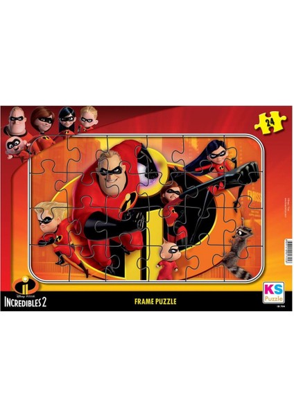 Inc 704 Incredibles 2 Frame Puzzle 24 Parça.glpzr
