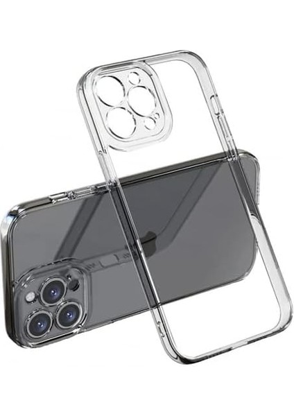 iPhone 14 Promax Uyumlu Kamera Korumalı Darbe Önleyici Ultra Slim Tpu Şeffaf Silikon Kılıf