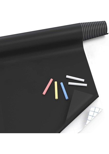 Yazılabilir Kara Tahta Yazı Tahtası Duvar Stickerı 60X200 Cm.glpzr