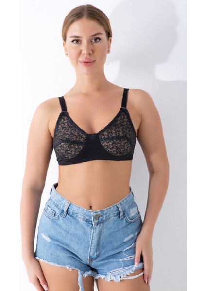 Siyah Dantelli Toparlayıcı Sütyen - 506 fiyatları