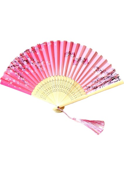 Yelpaze Pembe Beyaz Bambu Kumaş indirimleri
