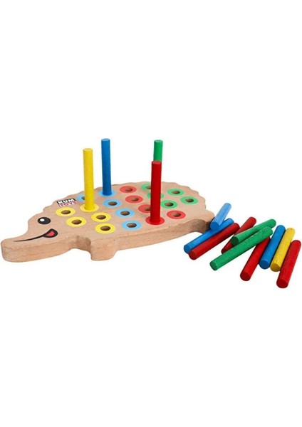 KM5655 Ahşap Kirpi Bultak -Kumtoys.glpzr
