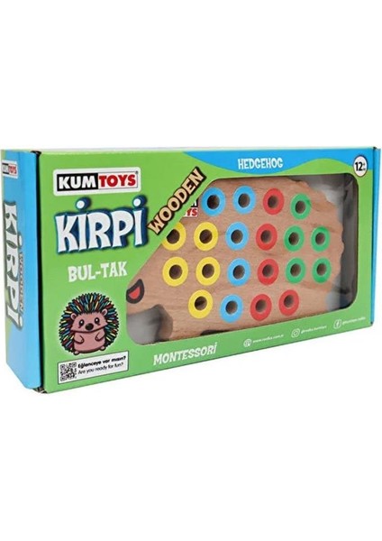 KM5655 Ahşap Kirpi Bultak -Kumtoys.glpzr