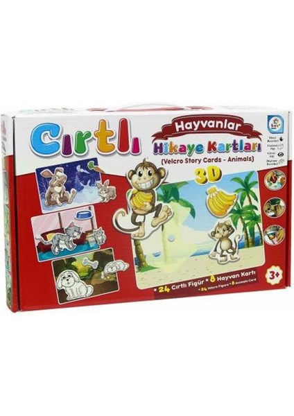 LC7205 Laço, Cırtlı Hikaye Kartları Hayvanlar.glpzr