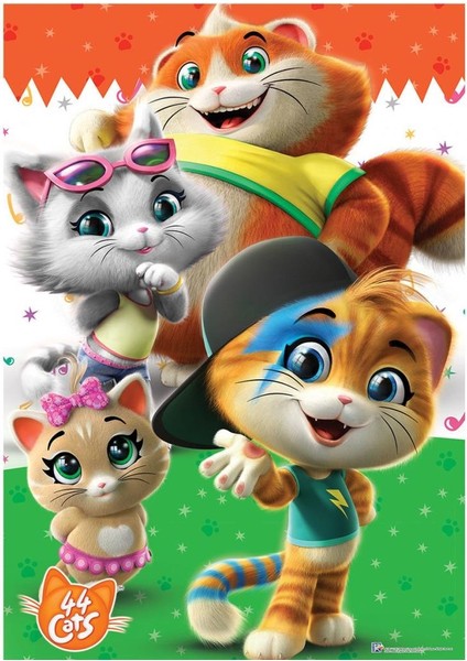 Cat 709 44 Kedi Puzzle 50 Parça - Ks Puzzle.glpzr