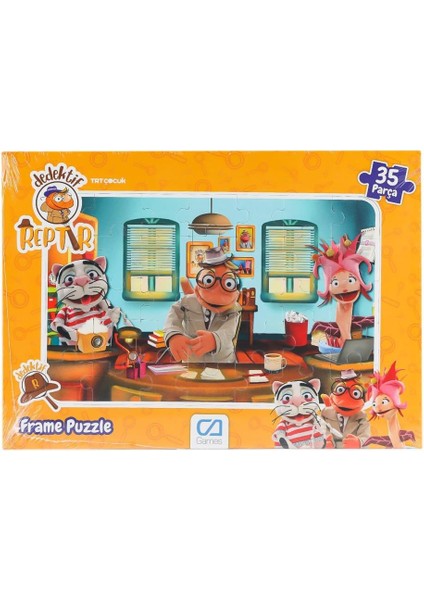 5208 Dedektif Reptır Frame Puzzle 35 Parça -Ca Games.glpzr