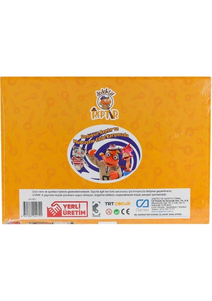 5208 Dedektif Reptır Frame Puzzle 35 Parça -Ca Games.glpzr