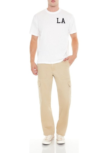 Mid-Rise Straight Kargo Pantolon