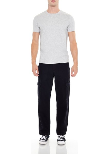 Mid-Rise Straight Kargo Pantolon