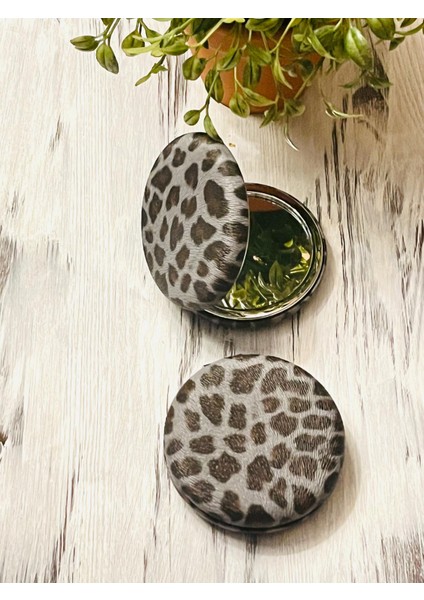 Leopar Desenli El Aynası, Cep, Çanta, Makyaj Aynası modelleri