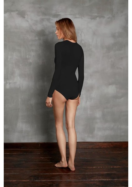Kadın Uzun Kol %96 Viloft Termal Body Siyah 12453 fiyatları