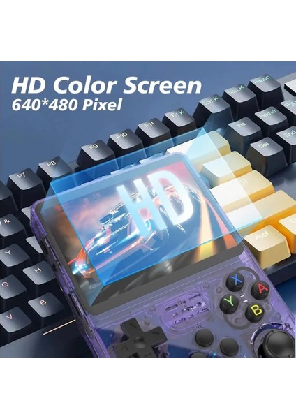 R36S Ips EKRAN/21.500 OYUN/3.500MAH/64GB Hafıza/3.5 Inç Ekran/retro Atari Gampad Oyun Konsolu