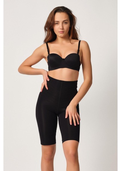 Siyah Yüksek Bel Karyokalı Paçalı Lazer Korse fiyatları