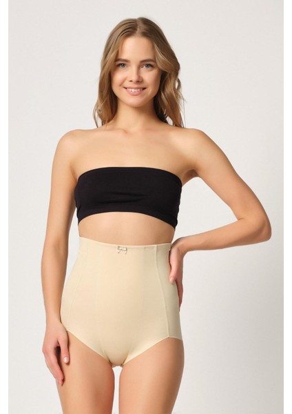 Ten Yüksek Bel Karın Desteklı Slip Lazer Korse