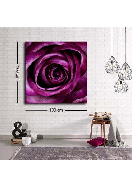 - Dekoratif Baskı Illüstrasyon Flower Kanvas Tablo